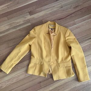 WHBM yellow blazer